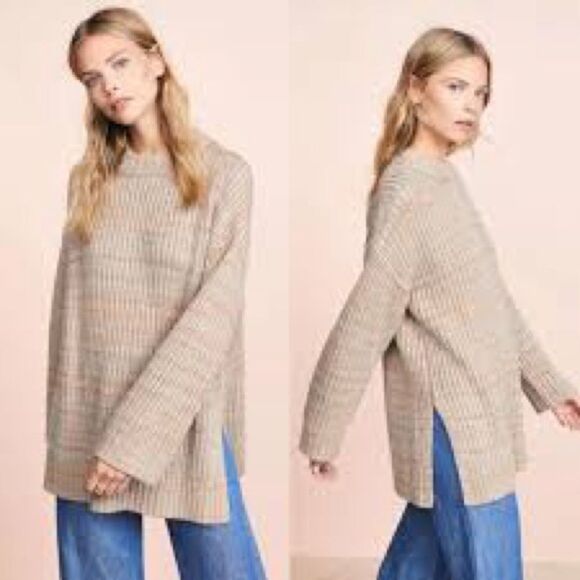 Elizabeth and James Orra Knit Multicolor Wool Cashmere Sweater M - Picture 9 of 9